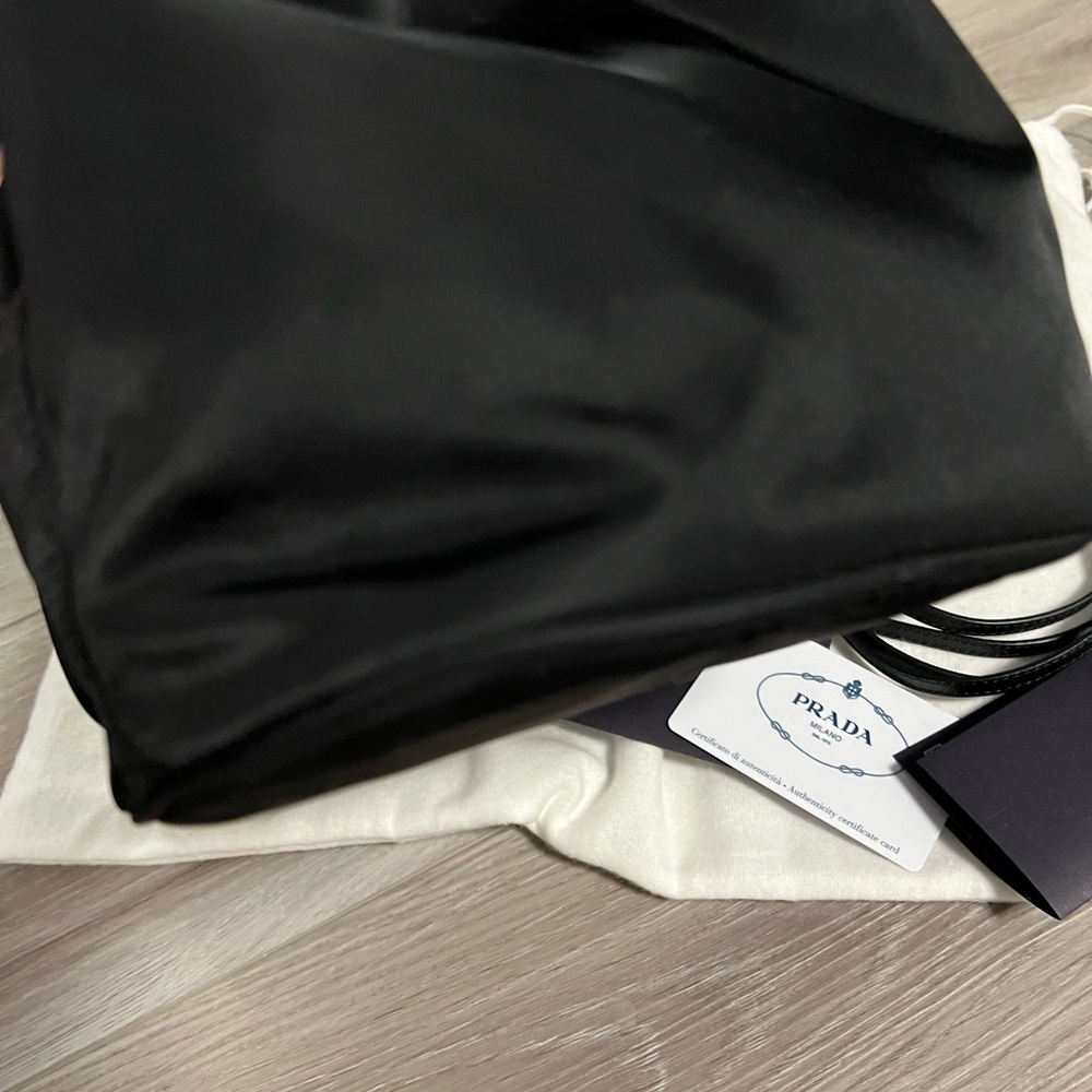 Prada Black Nylon Bucket Bag with Gold hardware - Picture 8 of 13
